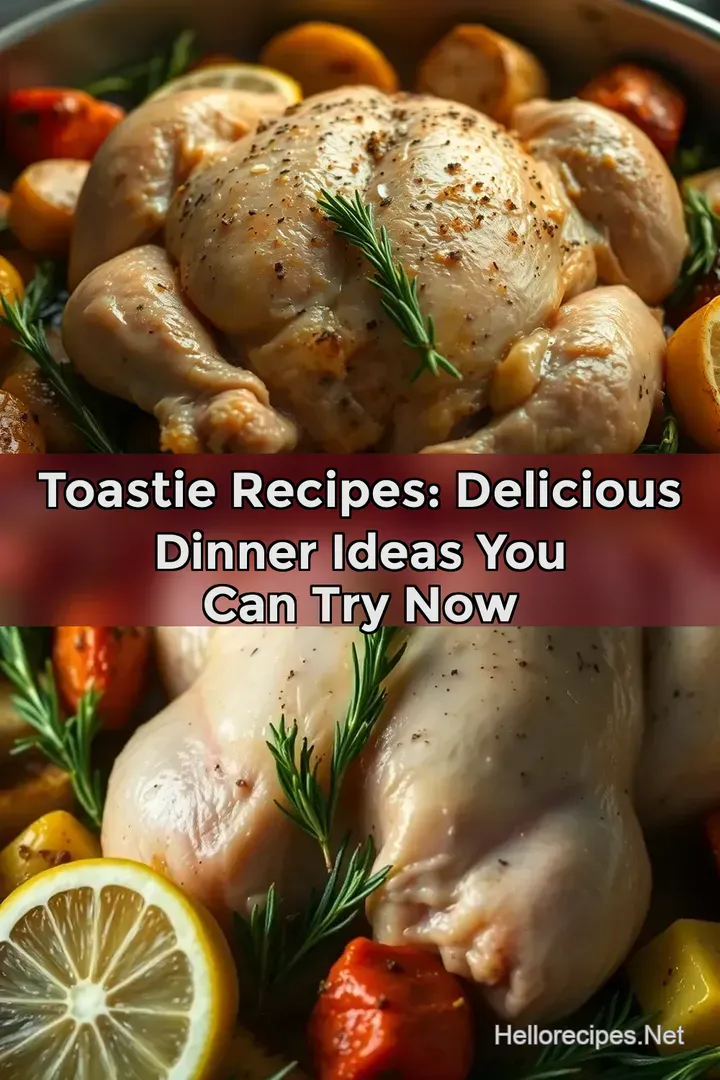 Toastie Recipes: Delicious Dinner Ideas You Can Try Now