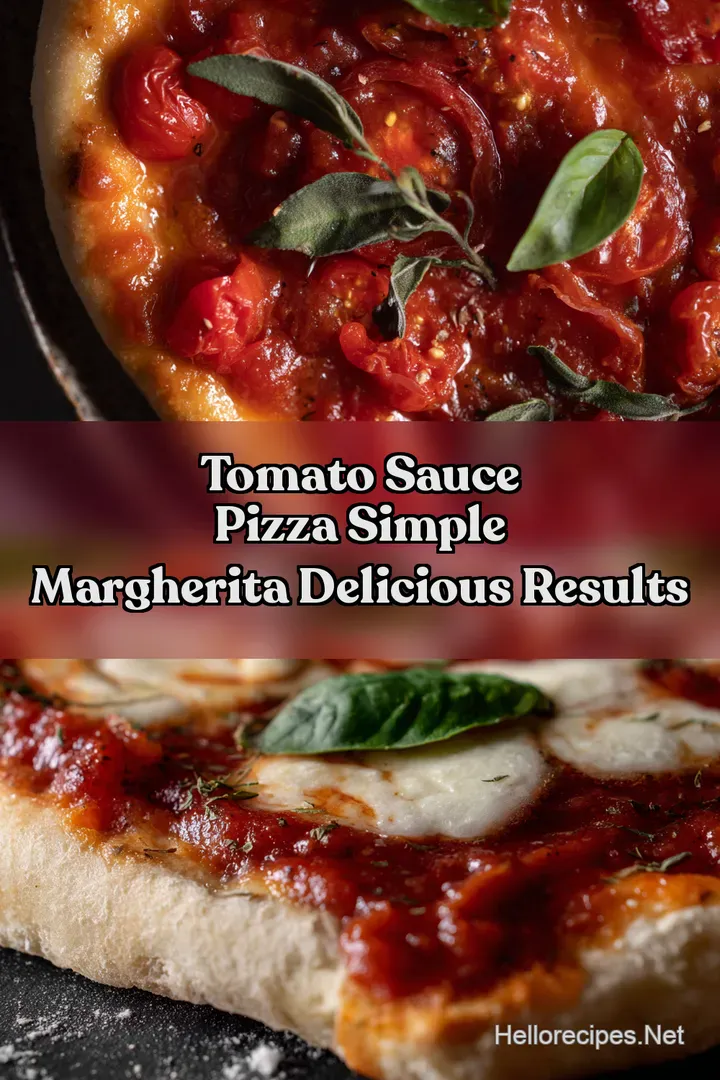 Tomato Sauce Pizza Simple Margherita Delicious Results