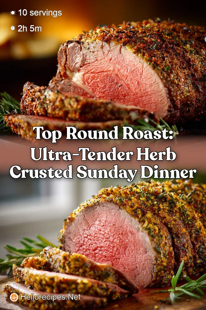 Top Round Roast: Ultra-Tender Herb Crusted Sunday Dinner