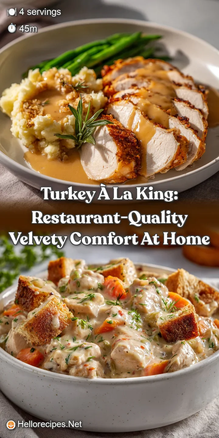 Turkey &agrave; la King: Restaurant-Quality Velvety Comfort at Home