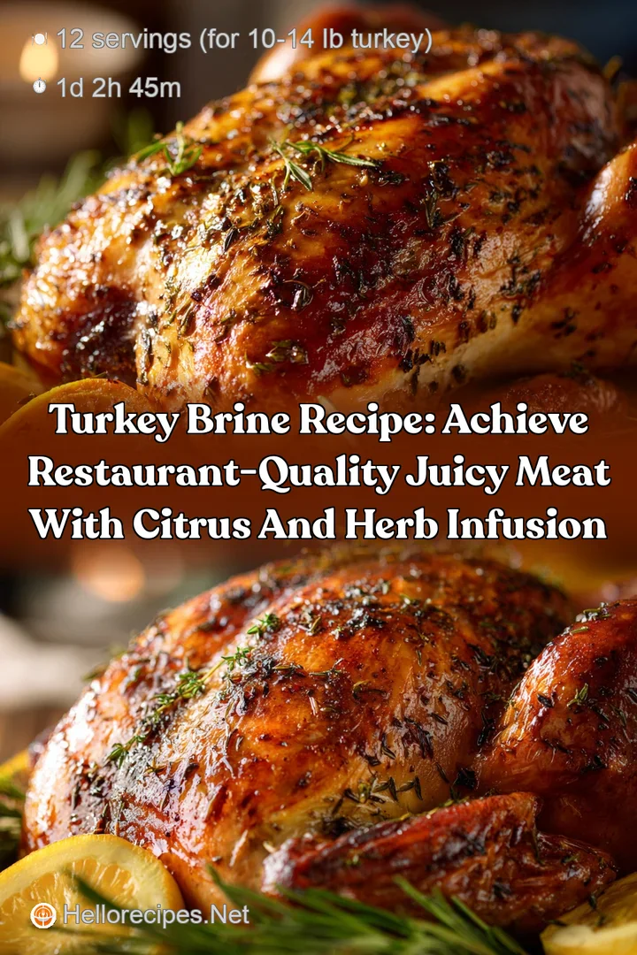 Turkey Brine Recipe: Achieve Restaurant-Quality Juicy Meat with Citrus and Herb Infusion