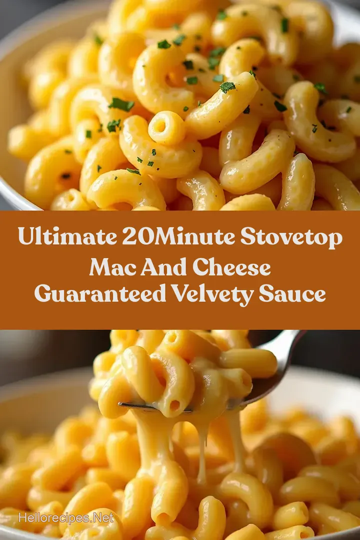 ULTIMATE 20Minute Stovetop Mac and Cheese Guaranteed Velvety Sauce