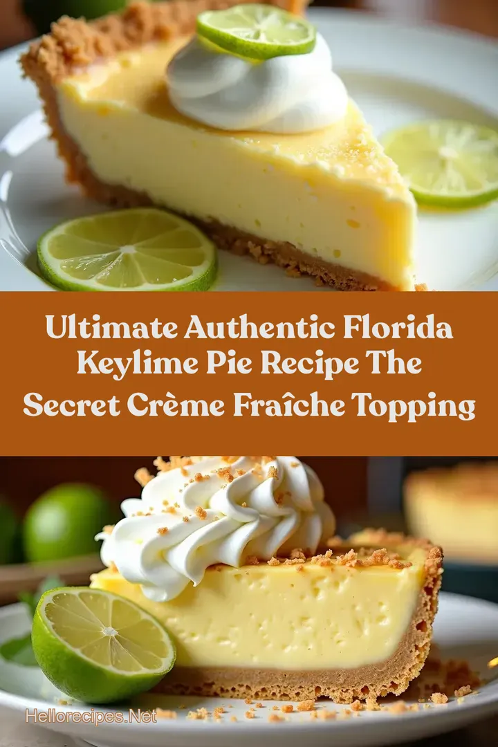 Ultimate Authentic Florida Keylime Pie Recipe The Secret Cr&egrave;me Fra&icirc;che Topping