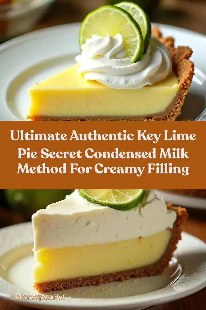 Ultimate Authentic Key Lime Pie Secret Condensed Milk Method for Creamy Filling