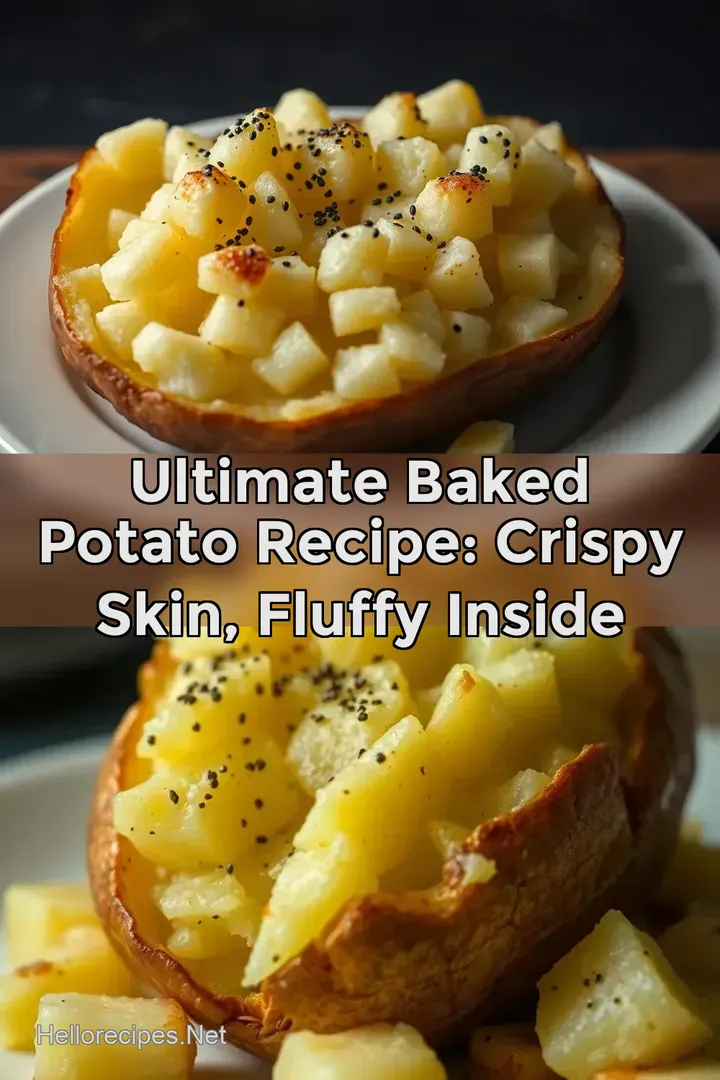 Ultimate Baked Potato Recipe: Crispy Skin Fluffy Inside