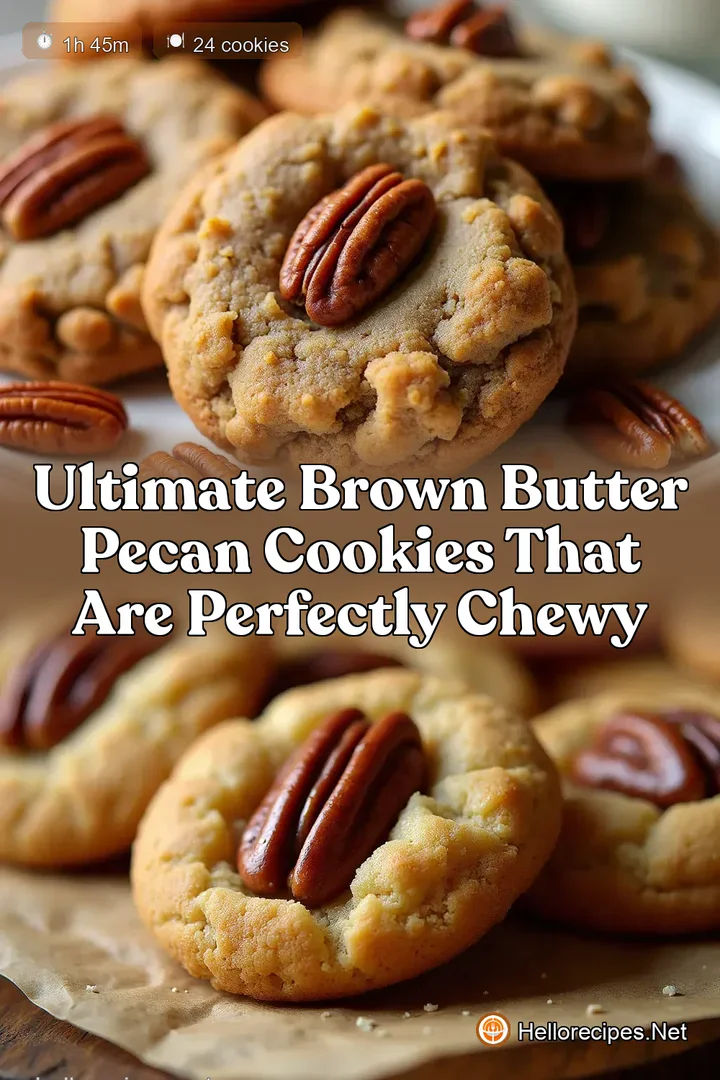 Ultimate Brown Butter Pecan Cookies That Are Perfectly Chewy