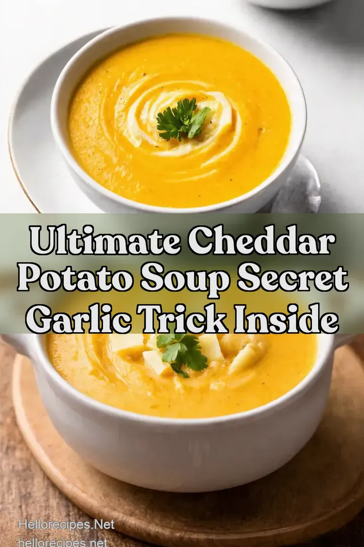 Ultimate Cheddar Potato Soup Secret Garlic Trick Inside