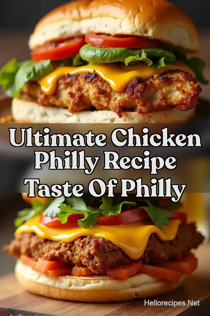 Ultimate Chicken Philly Recipe Taste of Philly