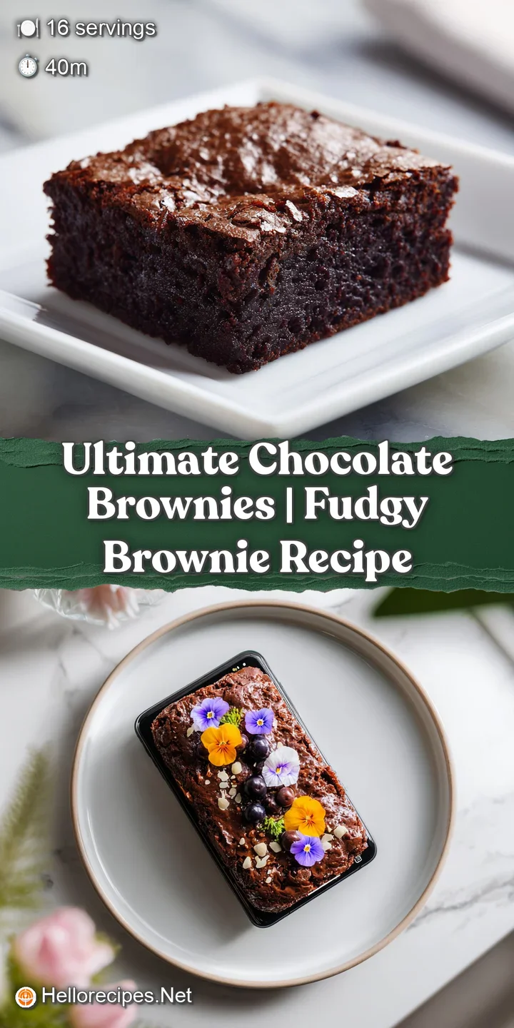 Close-up of a fudgy brownie square, showing dense texture and a glossy, dark chocolate sheen.