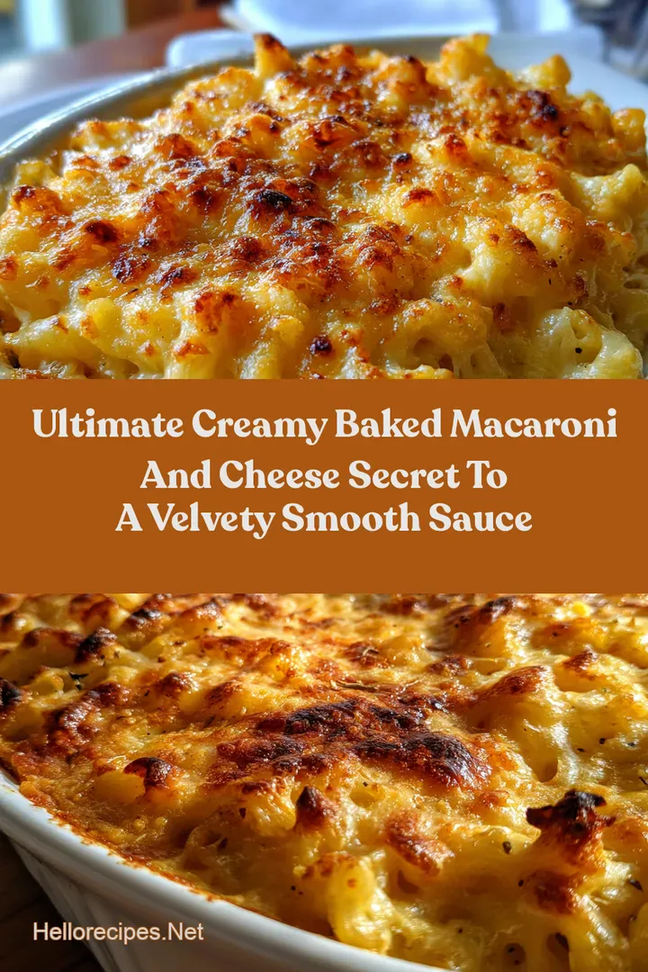 Ultimate Creamy Baked Macaroni and Cheese Secret to a Velvety Smooth Sauce