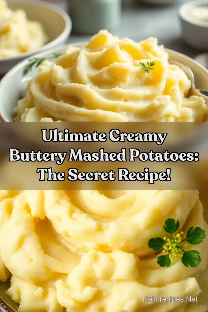 Ultimate Creamy Buttery Mashed Potatoes: The Secret Recipe!