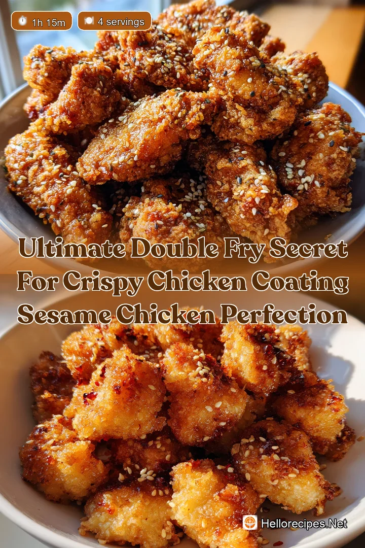 Ultimate Double Fry Secret for Crispy Chicken Coating Sesame Chicken Perfection