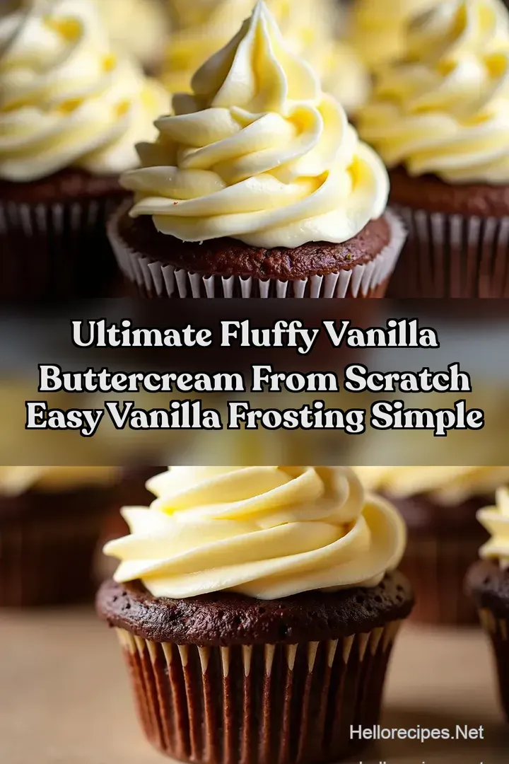 Ultimate Fluffy Vanilla Buttercream from Scratch Easy Vanilla Frosting Simple