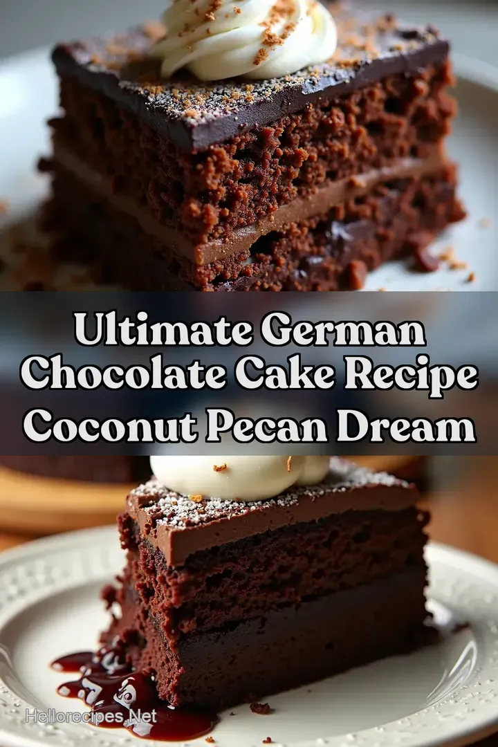 Ultimate German Chocolate Cake Recipe Coconut Pecan Dream