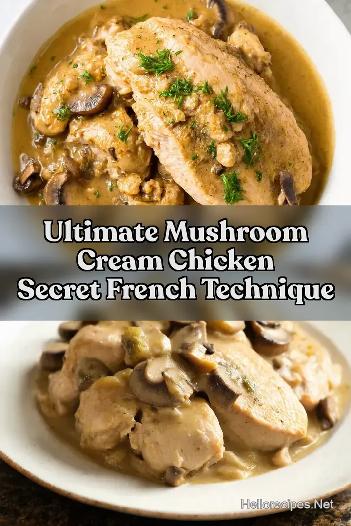 Ultimate Mushroom Cream Chicken Secret French Technique