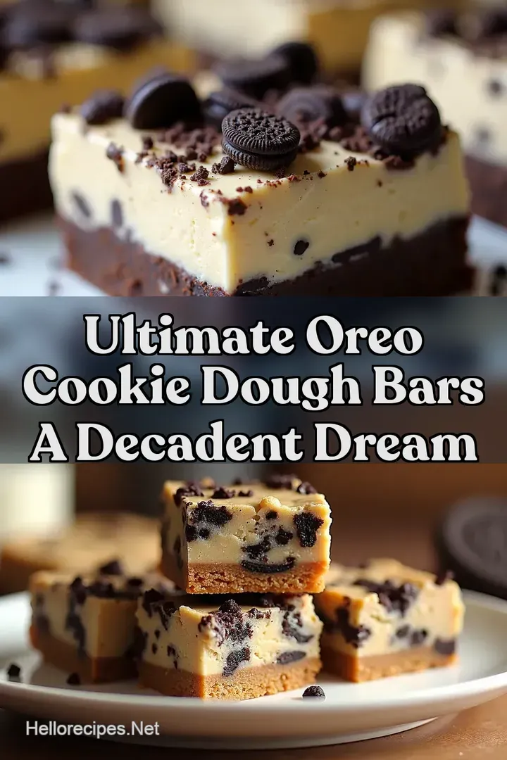 Ultimate Oreo Cookie Dough Bars A Decadent Dream