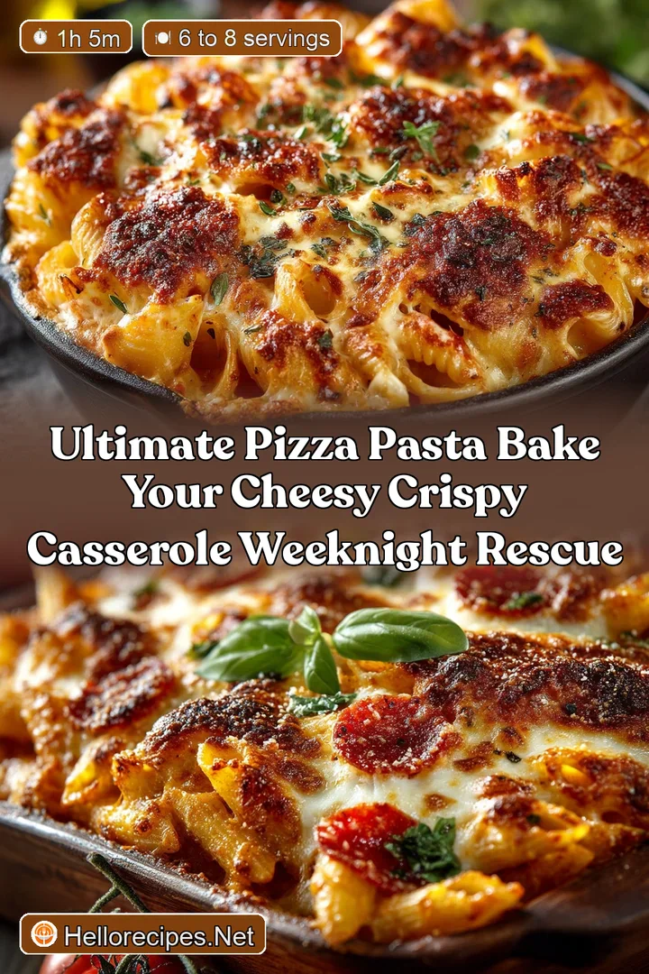 Ultimate Pizza Pasta Bake Your Cheesy Crispy Casserole Weeknight Rescue