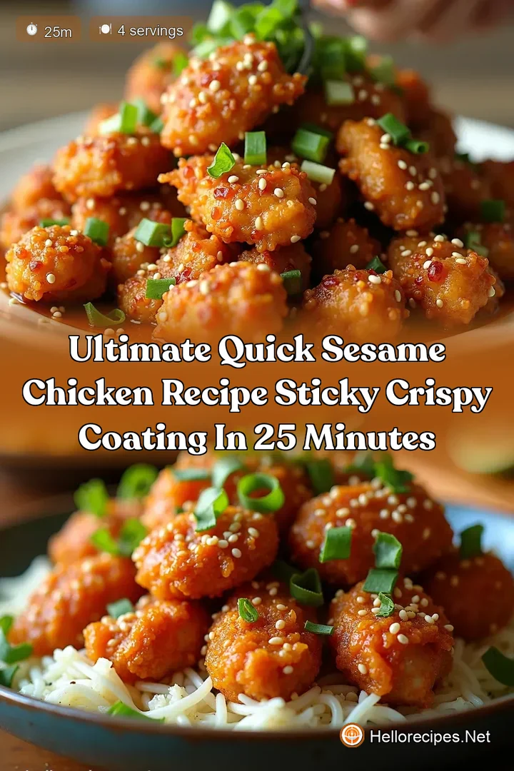 Ultimate Quick Sesame Chicken Recipe Sticky Crispy Coating in 25 Minutes