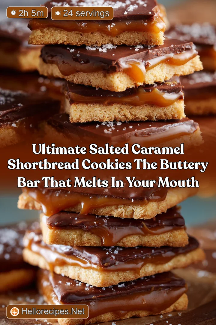 Ultimate Salted Caramel Shortbread Cookies The Buttery Bar That Melts in Your Mouth