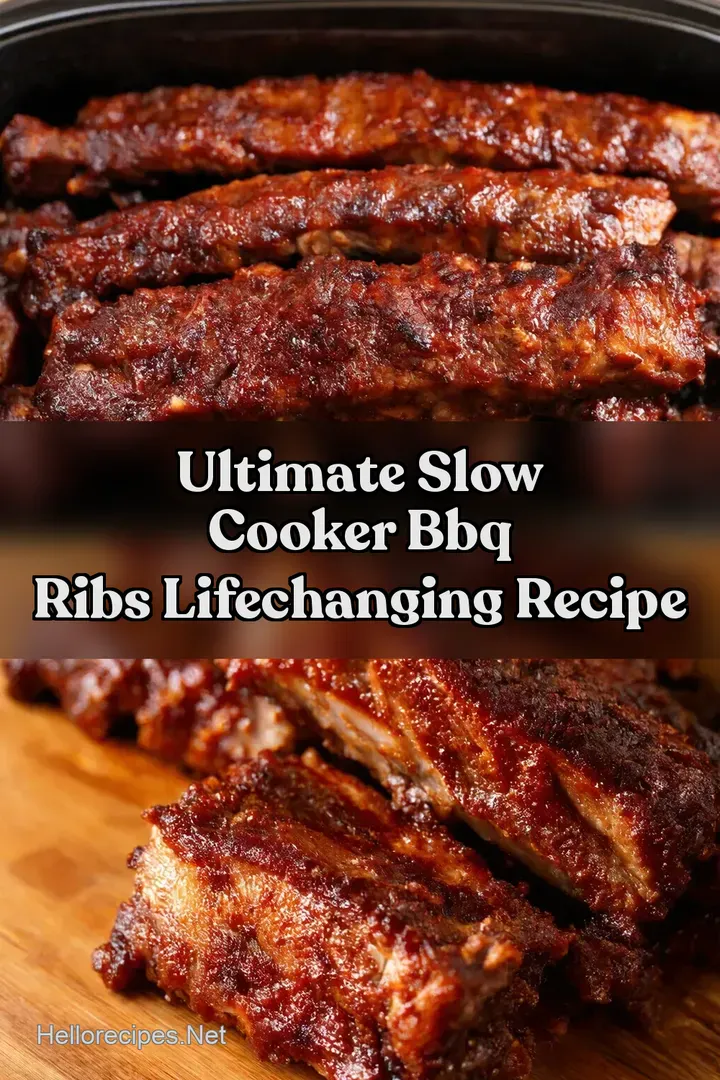 Ultimate Slow Cooker BBQ Ribs LifeChanging Recipe
