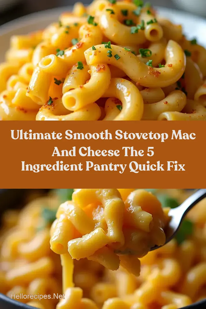 Ultimate Smooth Stovetop Mac and Cheese The 5 Ingredient Pantry Quick Fix