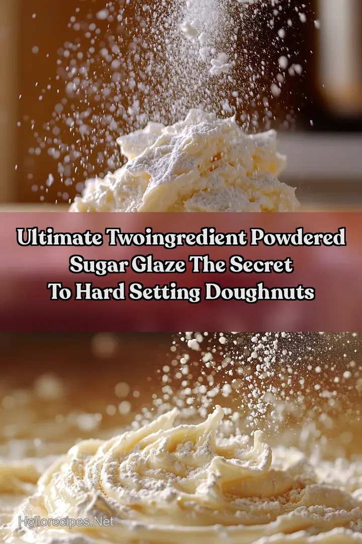 Ultimate TwoIngredient Powdered Sugar Glaze The Secret to Hard Setting Doughnuts