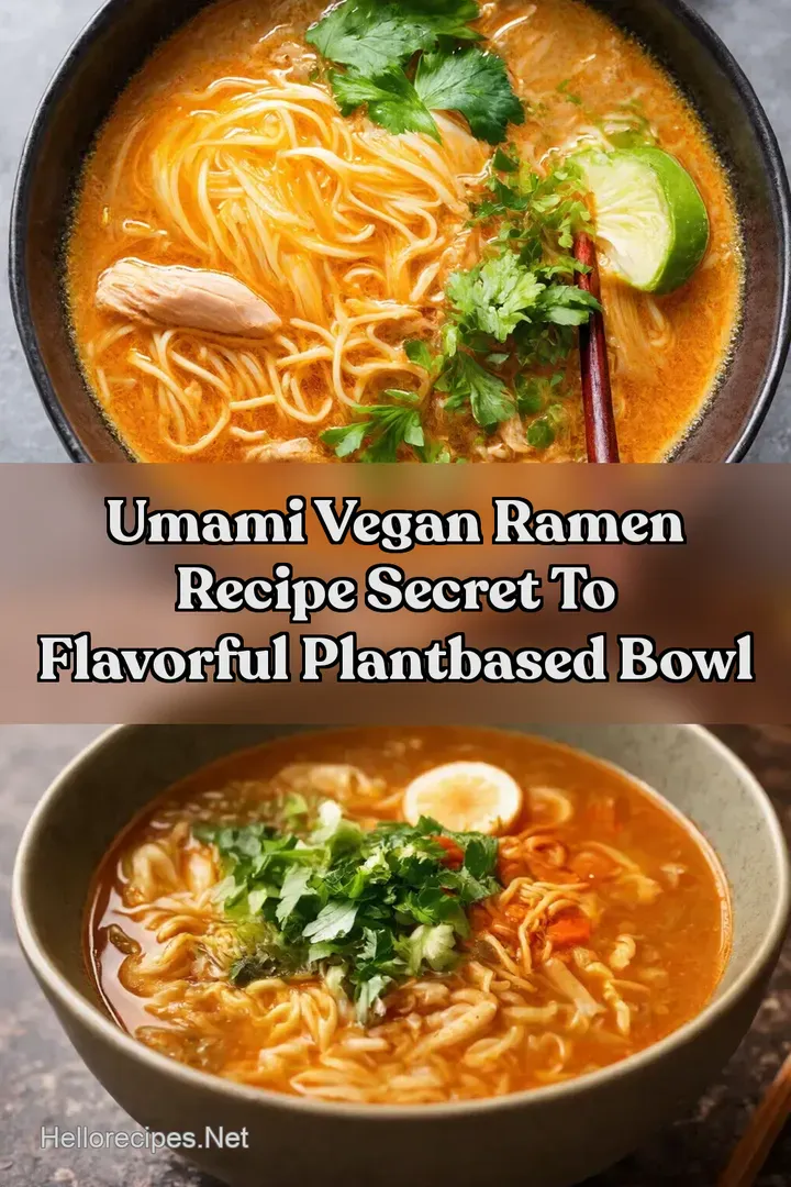 Umami Vegan Ramen Recipe Secret to Flavorful PlantBased Bowl