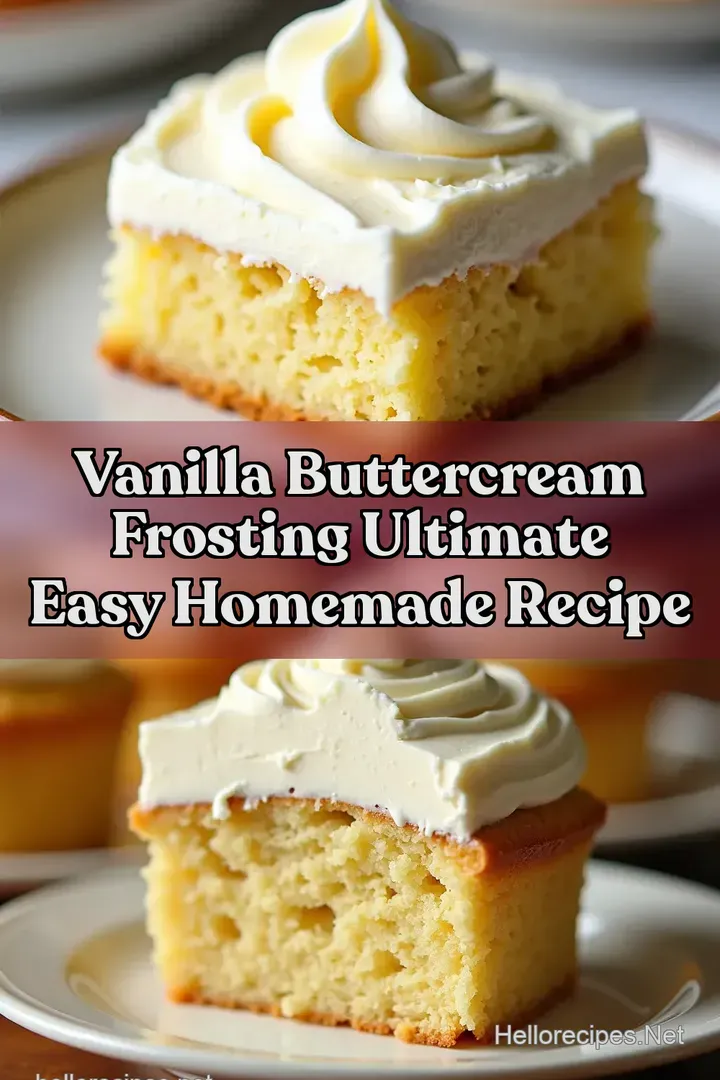 Vanilla Buttercream Frosting Ultimate Easy Homemade Recipe
