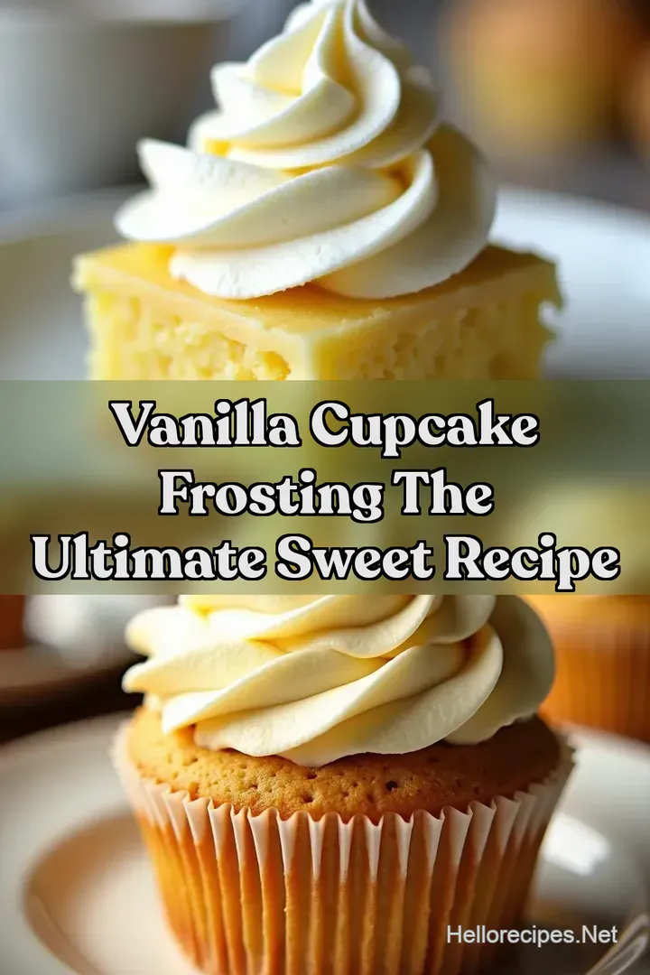 Vanilla Cupcake Frosting The Ultimate Sweet Recipe