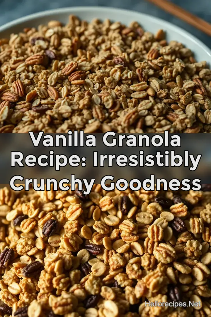 Vanilla Granola Recipe: Irresistibly Crunchy Goodness