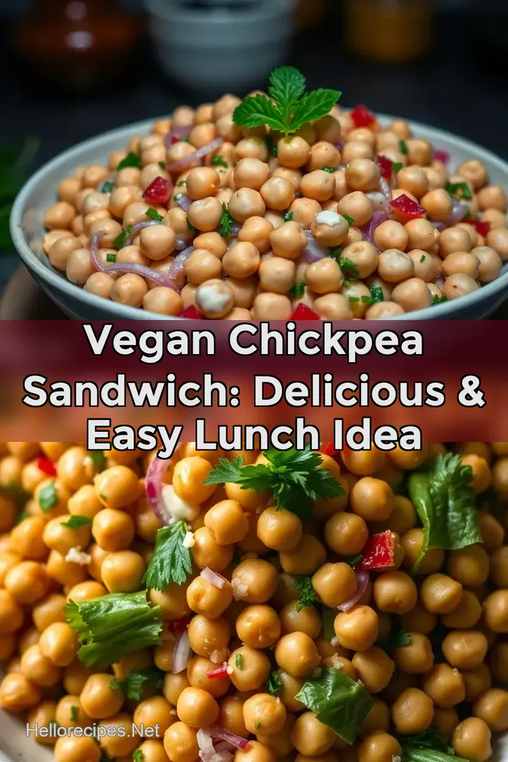 Vegan Chickpea Sandwich: Delicious & Easy Lunch Idea