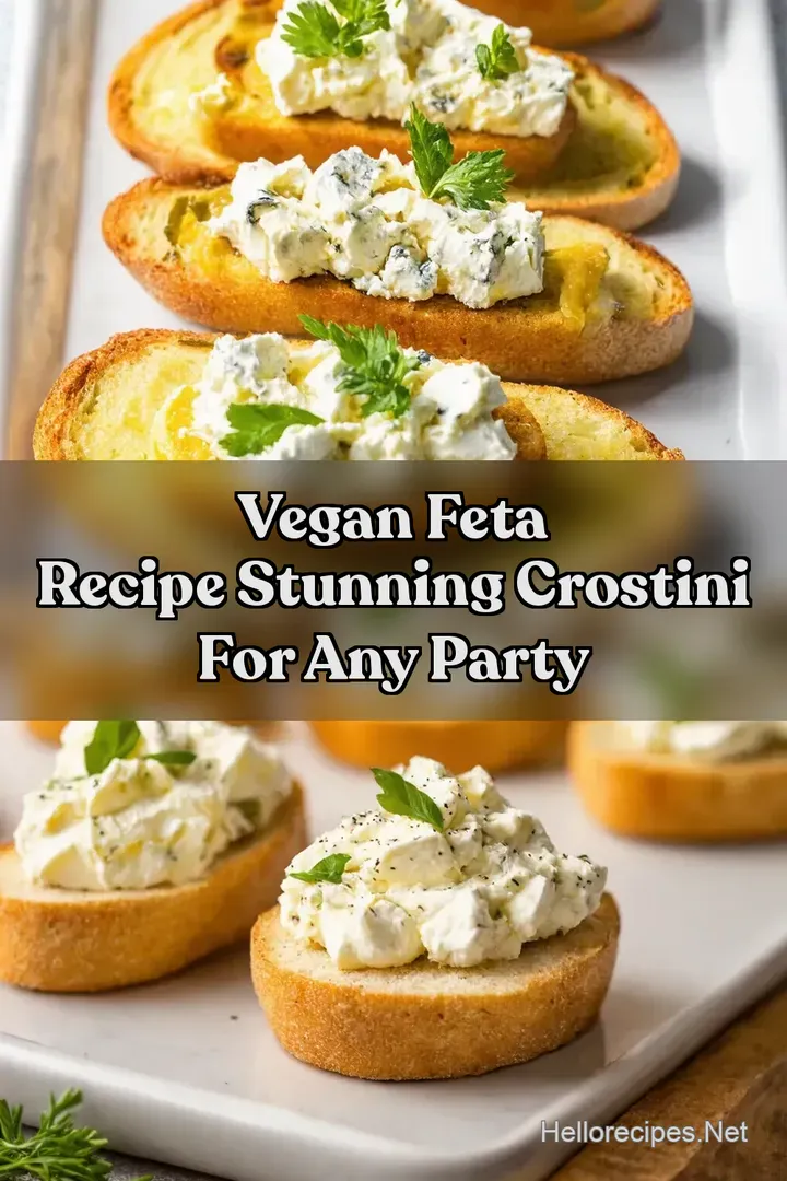 Vegan Feta Recipe Stunning Crostini for Any Party