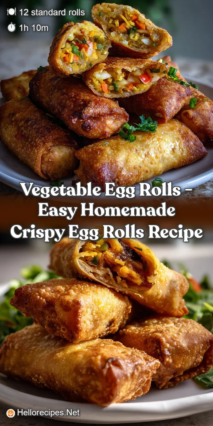 Vegetable Egg Rolls - Easy Homemade Crispy Egg Rolls Recipe