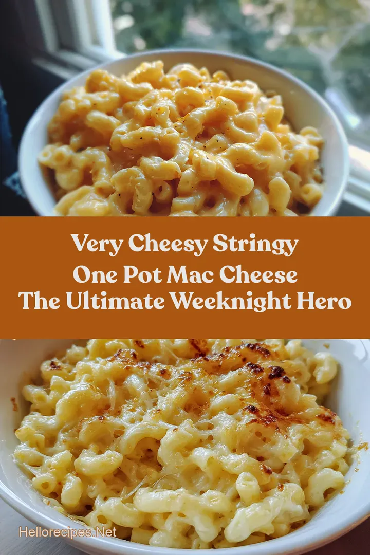Very Cheesy Stringy One Pot Mac Cheese The Ultimate Weeknight Hero