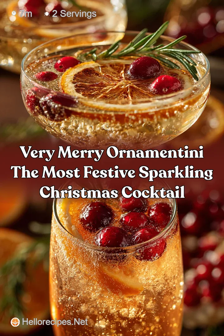 Very Merry Ornamentini The Most Festive Sparkling Christmas Cocktail