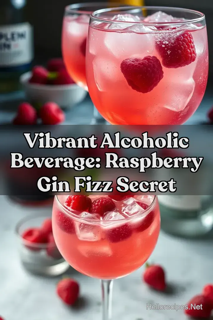 Vibrant Alcoholic Beverage: Raspberry Gin Fizz Secret