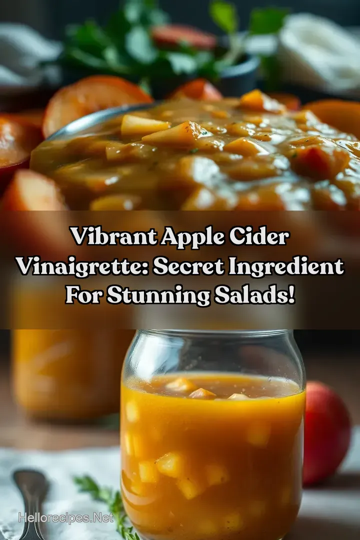 Vibrant Apple Cider Vinaigrette: Secret Ingredient For Stunning Salads!