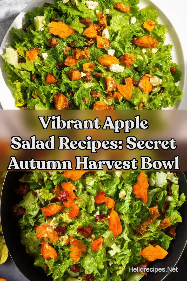 Vibrant Apple Salad Recipes: Secret Autumn Harvest Bowl : PIN FOR LATER Vibrant Apple Salad Recipes: Secret Autumn Harvest Bowl