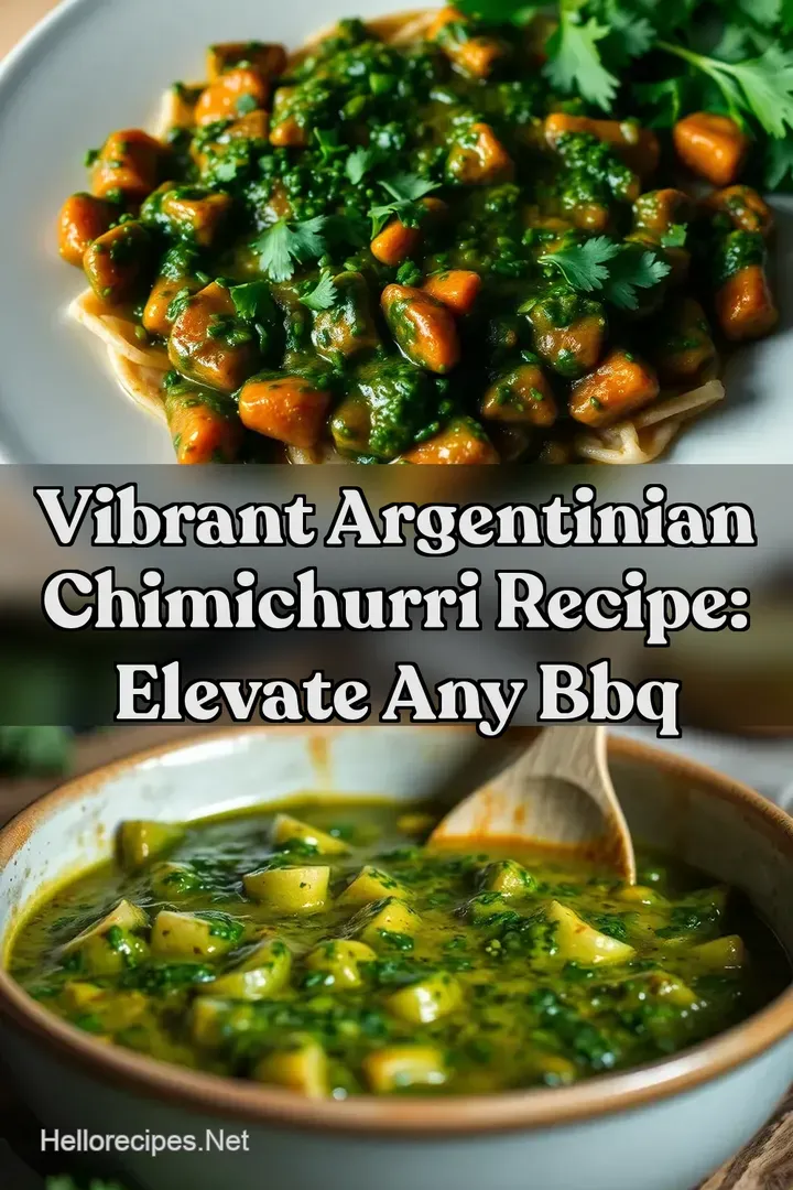 Vibrant Argentinian Chimichurri Recipe: Elevate Any BBQ