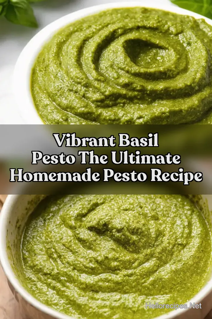 Vibrant Basil Pesto The Ultimate Homemade Pesto Recipe : PIN FOR LATER Vibrant Basil Pesto The Ultimate Homemade Pesto Recipe