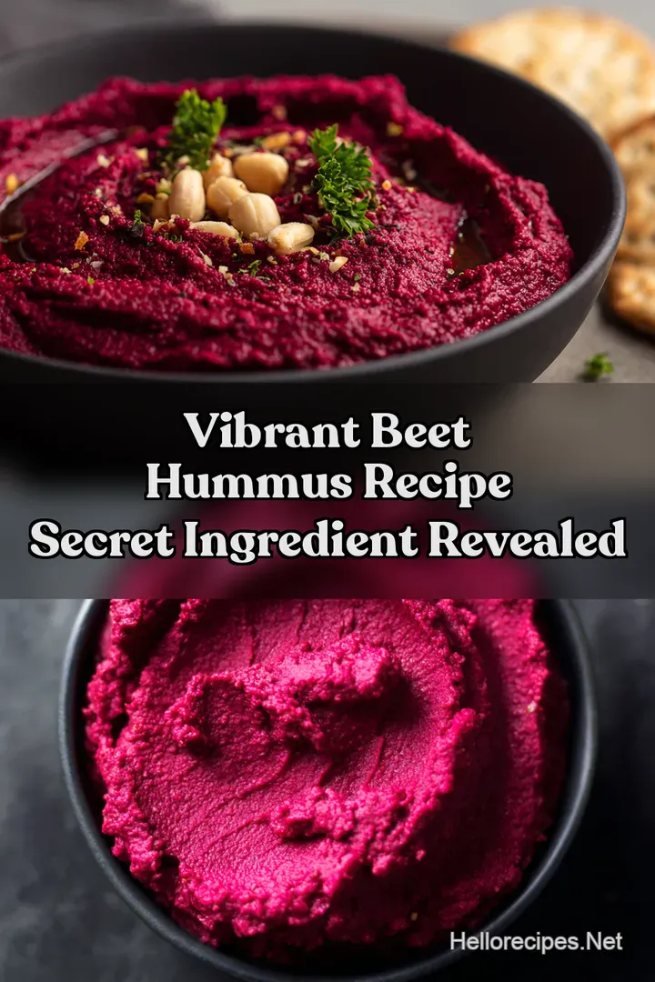 Vibrant Beet Hummus Recipe Secret Ingredient Revealed
