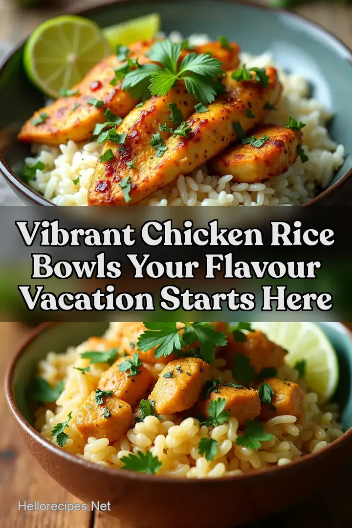Vibrant Chicken Rice Bowls Your Flavour Vacation Starts Here
