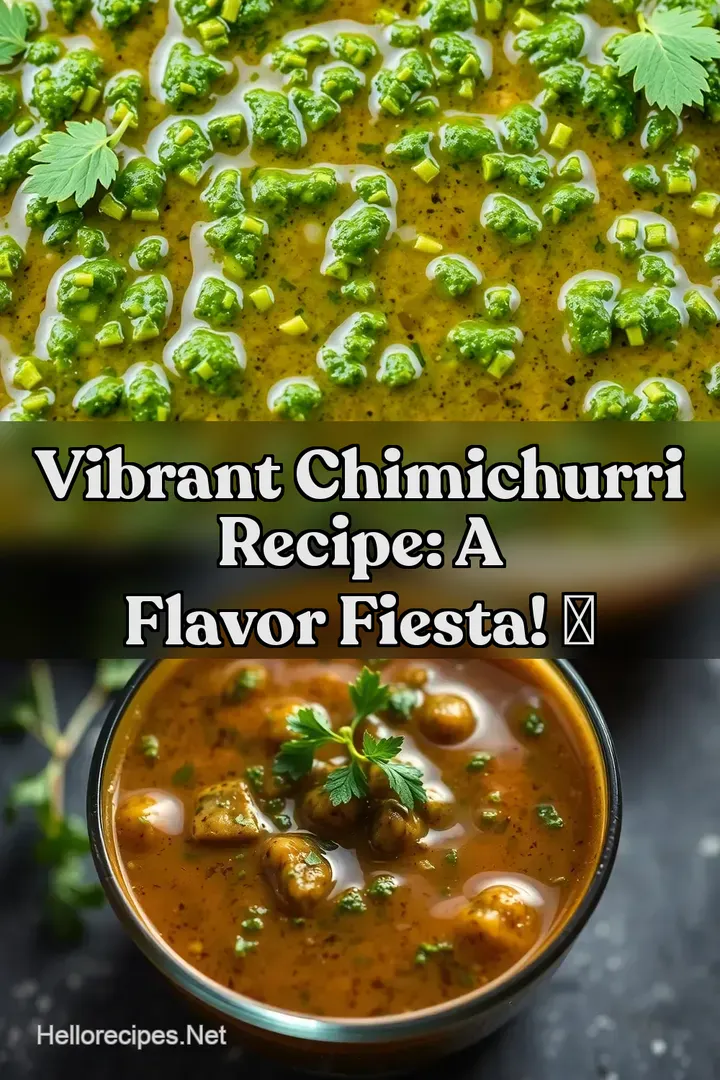 Vibrant Chimichurri Recipe: A Flavor Fiesta! ✨ : PIN FOR LATER Vibrant Chimichurri Recipe: A Flavor Fiesta! ✨