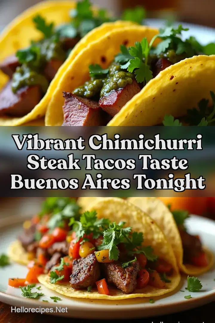 Vibrant Chimichurri Steak Tacos Taste Buenos Aires Tonight