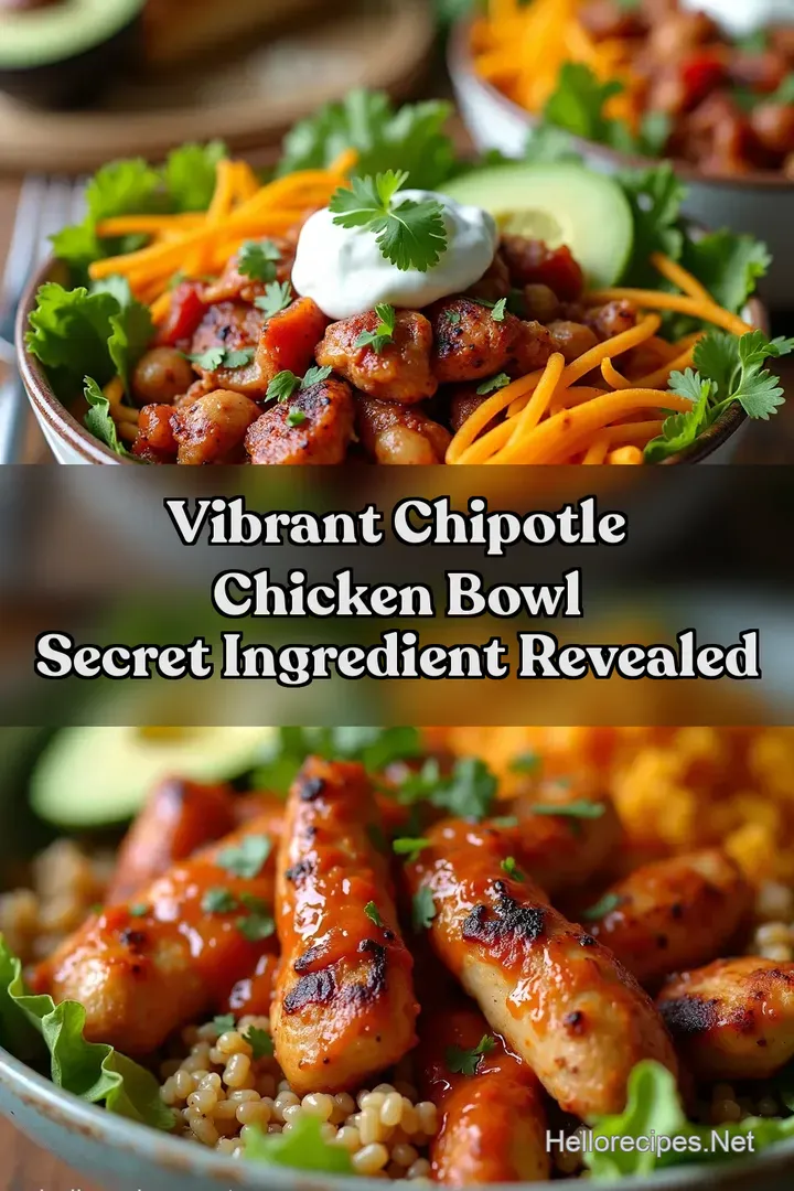 Vibrant Chipotle Chicken Bowl Secret Ingredient Revealed