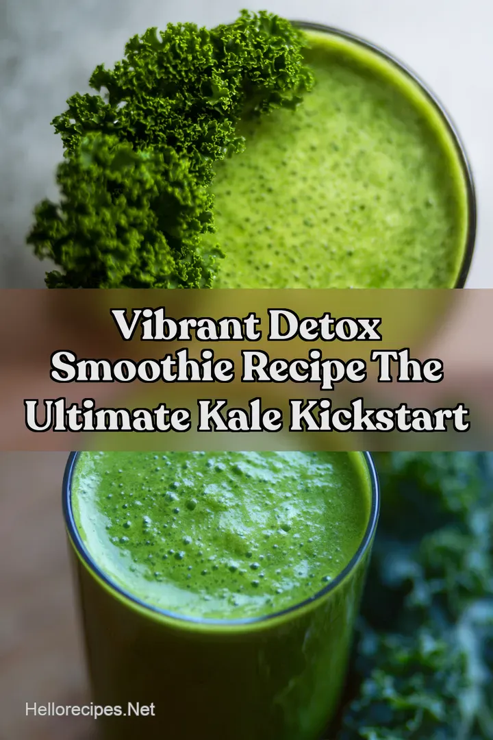 Vibrant Detox Smoothie Recipe The Ultimate Kale Kickstart