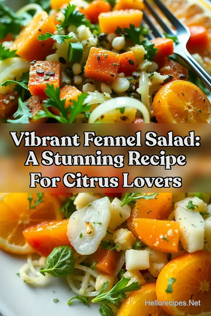 Vibrant Fennel Salad: A Stunning Recipe for Citrus Lovers : PIN FOR LATER Vibrant Fennel Salad: A Stunning Recipe for Citrus Lovers