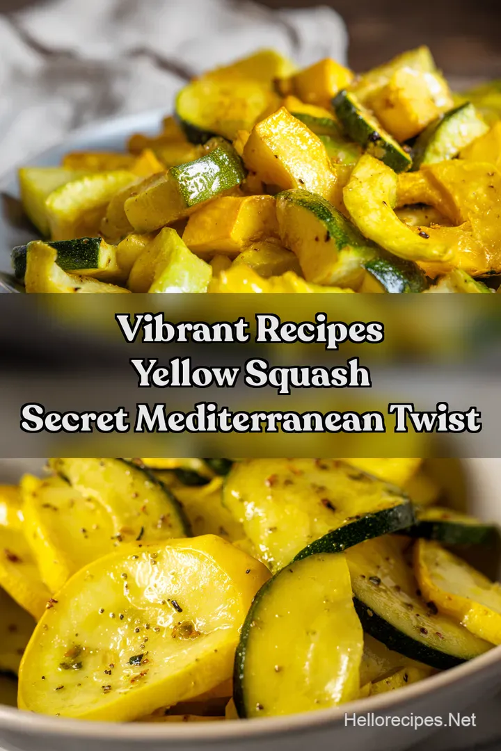 Vibrant Recipes Yellow Squash Secret Mediterranean Twist : PIN FOR LATER Vibrant Recipes Yellow Squash Secret Mediterranean Twist