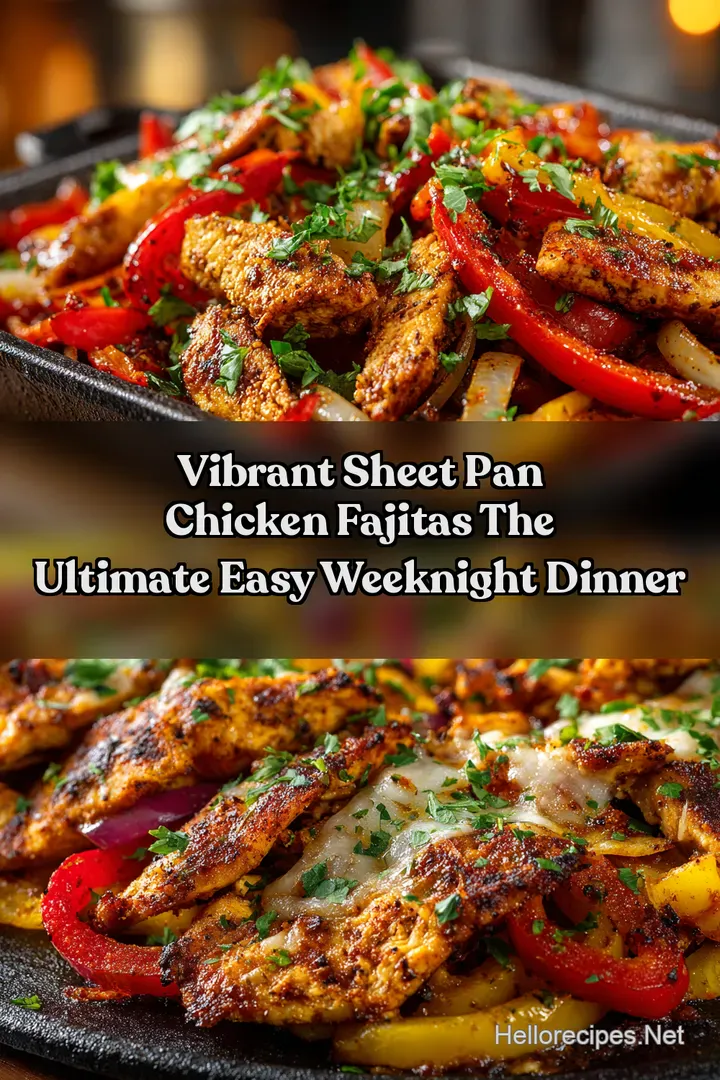 Vibrant Sheet Pan Chicken Fajitas The Ultimate Easy Weeknight Dinner