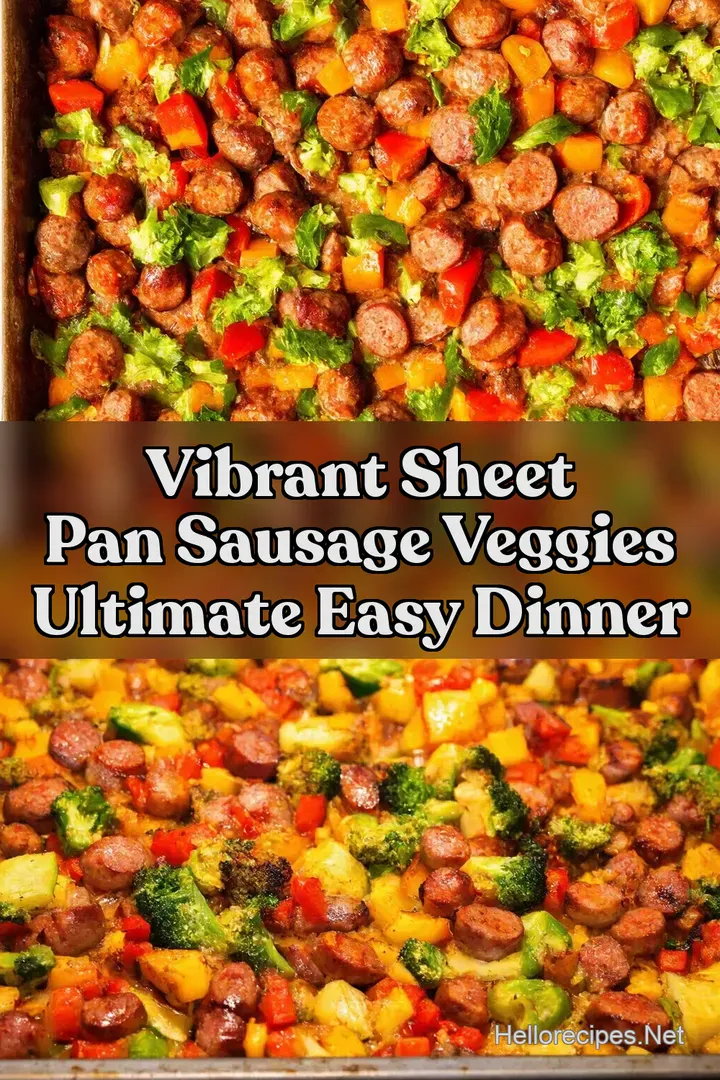 Vibrant Sheet Pan Sausage Veggies Ultimate Easy Dinner